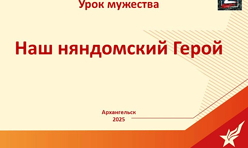 Урок мужества «Наш няндомский Герой»
